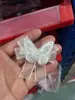 Pasador de Pelo de Mariposa de Malla Blanca Super Hada para Mujer, Pinza para el Pelo Pequeña de Moño Estilo Bosque Hada, Accesorio para el Pelo Trenzado Lateral