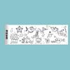 Papel de pintura con relleno de color de pergamino de grafiti para niños, rollo largo de lienzo para bebé de jardín de infantes, papel de pintura para pegar en la pared que no se ensucia