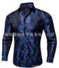 2023 Nova Moda Lapela Masculina Casual Esportes Ao Ar Livre Rua Manga Comprida Botão Top Camisa