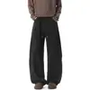 Coleção de outono 2026 estilo americano, corte solto, moda de rua: calça de moletom casual atlética de perna larga, calça masculina comprida, novo design moderno