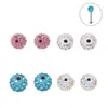 Uña Labio Rosca Interna 3-8mm Uña Hueso del Oído Uña Pantalla del Oído Bola de Barro Full Diamante Accesorios Shambhala Agujero 1.2/1.6mm