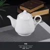 Conjunto de Tigelas e Pratos de Luxo para Restaurantes de Hotéis, Pratos de Porcelana Óssea Pura Branca Cerâmica, Tigelas, Xícaras e Colheres para Montagem de Mesa em Hotéis e Clubes