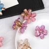 Pinza pequeña de pétalo Cabeza de princesa Mini pinza pequeña Pinza para flequillo Horquilla de cristal femenina verano Tamaño pequeño lateral