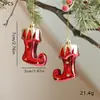 Nuevos Productos Transfronterizos: Bastones de Caramelo Navideños, Caramelo Decorativo Pintado Galvanizado, Adornos para Árbol de Navidad