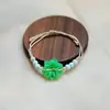 Jingdezhen Navidad Cerámica Cuerda Trenzada Pulsera Animales de Dibujos Animados Cuerda de Mano Joyería al por Mayor para Atracciones Turísticas Nicho Lujo Ligero