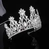 Coroa de Cristal para Noiva Europeia e Americana Atmosférica Headwear de Strass Performance de Show Acessórios de Cabelo Faixa de Cabeça Acessórios para Vestido de Casamento Mulheres