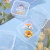 Caja de plástico mini PP caja cuadrada pequeña caja de almacenamiento de componentes de anzuelos de joyería caja transparente de un solo compartimento con tapa fabricante