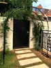Soporte de Hierro Forjado Antióxido con Arco para Flores, Enrejado para Uvas, Climatide, Rosa, Estructura Arqueada para Trepar, Soporte Arqueado para Trepar Rosas en Exteriores