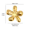 Anillo Hueco de Flor de Acero Inoxidable Dorado Nuevo Transfronterizo Anillo de Pétalo para Mujer Anillo Multicapa de Acero de Titanio para Mujer