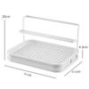 Estante de almacenamiento para tazas de agua, vasos de vidrio, escritorio, doble capa, bandeja para biberones, escurridor, estante nórdico para almacenamiento de tazas de agua