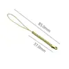 Corda trançada de fio de ouro requintada moda corda de celular cabeça de metal sininho corda acessórios de hardware corda para pendurar atacado