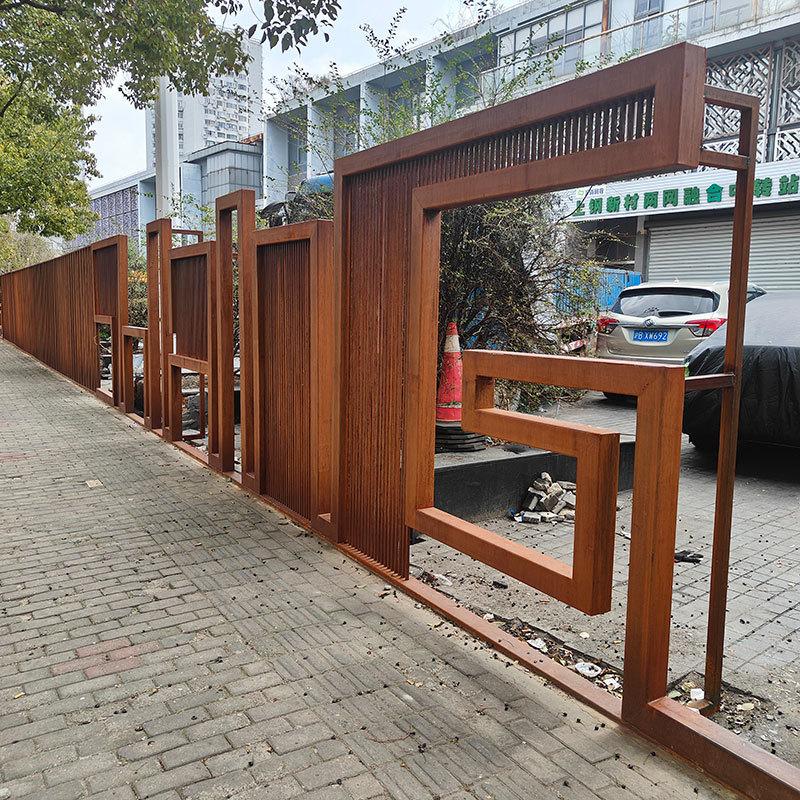 耐候钢板栏杆3