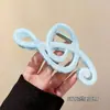 Presilha de cabelo flor de acetato simples e elegante para mulheres, novo modelo 2026, presilha para a parte de trás da cabeça, grampo para meio rabo de cavalo, presilha de tubarão