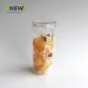 Frasco Hermético de Plástico Transparente de 1000 ml con Tapa de Rosca para Comida de Mascotas, Fruta Conservada, Repostería, Galletas, Dulces