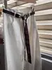 Lenço Estilo Americano Estilo Harajuku Cinto Xadrez Combinado com Calça, Cinto Retrô Relaxado e Fashionável Cinto Trançado com Lenço Incluído