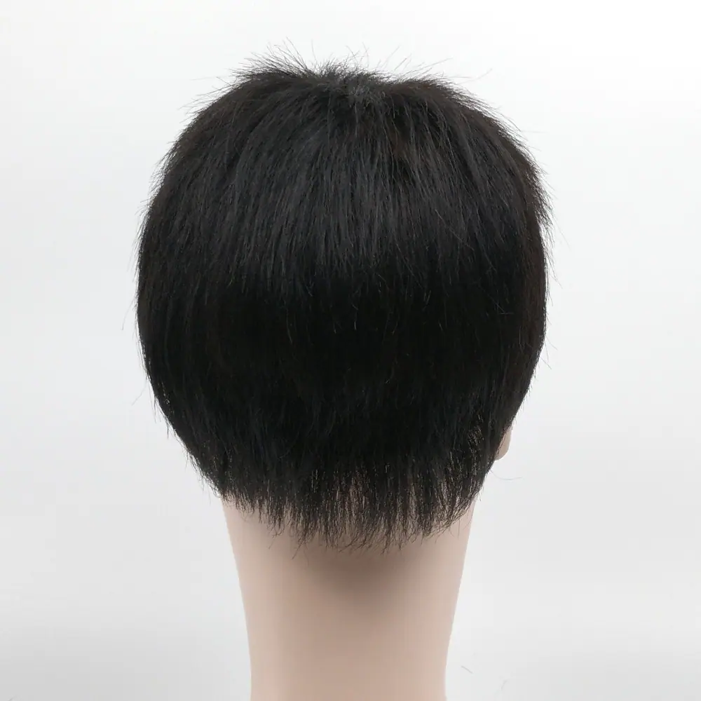 全手织男士秃顶假发,逼真透气遮秃顶真人发头套
