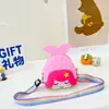Nueva Bolsa de Silicona Ecológica para Auriculares, Linda Bolsa Cruzada de Sirena, Bolso de Hombro Arcoíris, Bolsa de Silicona de Dibujos Animados