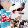 Pasta de dientes para mascotas, limpieza de sarro para perros, cuidado bucal para gatos, pasta de dientes comestible para aliento fresco y halitosis