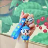 Llavero Colgante de Muñeca de Goma Suave de Dibujos Animados para Bolsos de Mujer, Pequeño Regalo de Año Nuevo, Llavero de Coche Colgante al por Mayor