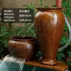 Olla de cerámica generación de riqueza piscicultura filtro agua circulante método antiguo pecera cascada paisaje decoración juego completo adorno de agua corriente de cerámica