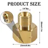 Adaptador de Cilindro 1/2" Derecho x 1/4" Izquierdo Adaptador de Gas Estufa de Gas Estufa de Camping
