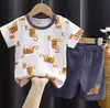 Conjunto de Verano para Niños Estilo Nuevo Ropa para Bebés de Manga Corta Pantalones Cortos Ropa para Niños 2025 Conjunto para Bebés Niñas