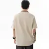 Camiseta Casual de Retalhos Xadrez em Cores Contrastantes com Manga Curta para Homens e Mulheres 2026 Verão Novo Estilo Gola Polo Camiseta de Manga Meia