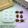 Produto de Venda Quente Transfronteiriça: Molde de Silicone Realista em Formato de Frutas para Decoração DIY com Designs de Lichia Semi-Descascada, Mangostão e Amêndoa