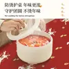 Mantel Festivo de Año Nuevo Impermeable y a Prueba de Aceite Sin Lavado Mantel Decorativo Rojo para el Año del Caballo, Mantel Redondo para Mesa de Comedor, Mantel para Mesa de Café