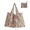 Bolsa de Compras Plegable, Nueva de Gran Capacidad, Bolsa Plegable Ecológica en Stock, Bolsa de Tote de Almacenamiento Plegable Portátil Impresa Creativa