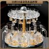 Juego de separador de vino de cristal de lujo de alta gama para el hogar, copa de vino blanca, copa de bala creativa, copa de licor con lámina de oro