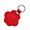 Colgante Creativo de Cuero con Forma de Pata Hebilla Conmemorativa para Mascotas Almacenamiento de Pelo de Gato y Perro Adorno de Foto de Mascota Colgante Lindo de PU