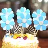Decoración para hornear pasteles con polvo de oro de color frío Flor de estrella Multi-Amor Tarjeta de papel Enchufe