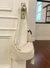 Bolsa feminina de lona 2026 novo modelo para trabalho, bolsa pequena transversal para o dia a dia, bolsa estilo coreano ins de bolinho, bolsa de ombro e transversal