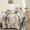 Manta Regalo Amazon Temu Manta Rayada de Piel de Conejo Tie-Dye Transfronteriza Manta Estampada de Franela Manta para Siesta