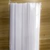 Pajitas de Plástico Desechables para Bebidas, Té de Burbujas, Pajitas Gruesas, Pajitas Planas Coloridas Hechas a Mano DIY de Moda