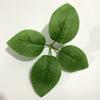 Fornecimento de fábrica simulação folhas simulação folhas de rosa serigrafia folhas de tecido de seda 6 folhas de rosa simulação folhas de planta verde