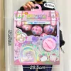 Máquina de Gashapon de Dibujos Animados para Niños Niño Muñeca de Dinosaurio Pulsera Joyería Caja Sorpresa Ciega Bola Juguete para Niña Regalo Institucional