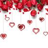 Adorno Colgante de Corazón Calado para el Día de San Valentín Decoración de Boda Tema de Fiesta de Propuesta Colgante con Forma de Corazón Accesorios para la Disposición del Lugar