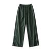 Macacão casual com costura listrada estilo europeu e americano cross-border dopamine wear, calça esportiva feminina de cintura alta reta hot girl