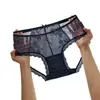 Night Magic 2815 # Calzones de encaje de malla floral para mujer, tiro medio-bajo, con moño, transpirables, entrepierna de algodón puro, puros y sensuales