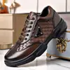 Nuevos Zapatos de Cuero Casual de Negocios para Hombre, Estilo Coreano Primavera y Otoño, con Cordones, Suela Suave Antideslizante Cómodos Impermeables, Zapatos para Commuter
