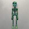 Impresión 3D de esqueleto de calavera, actividad de articulación humana, juguete de Halloween para niños, regalo, pegatina para refrigerador, modelo exquisito