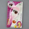 Tarjeta de pestañas tridimensional de cristal tarjeta de delineador de ojos dispositivo auxiliar para pestañas tarjeta auxiliar para pestañas herramienta para cejas