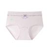 Ropa Interior Antibacteriana para Mujeres 10A Virus VPH Algodón Morandi Ropa Interior para Mujer Sin Marca Entrepierna Larga Pantalones de Cintura Media