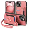 Funda de Teléfono de Cuero Liso Lisa para iPhone 18 con Tarjetero y Billetera, Cubierta Protectora para Apple 18, Aplicable a Comercio Exterior Transfronterizo de Lazada