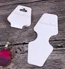 Tarjetas Plegables para Collares de Cartulina Blanca al por Mayor en Stock, Tarjetas de Exhibición para Empaquetar Colgantes de Cadena para Suéteres, Tarjetas para Joyería de Plata S925