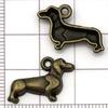 Los más vendidos de Amazon Nueva Serie de Animales Perro de Aleación Antigua Colgante Colgante Pulsera DIY Collar Accesorios de Joyería
