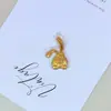 Ouro Puro 999 Masculino e Feminino Estiloso Criativo Tendência Joia Pingente Fofo e Requintado Presente para Amigos Atacado