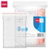 Bolsa de plástico autosellable Deli 3023, bolsa de envasado de alimentos engrosada, bolsa de PE transparente, bolsa de almacenamiento fresco de tamaño pequeño y grande